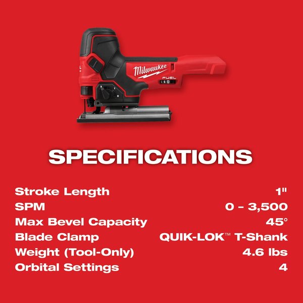 M18 FUEL Barrel Grip Jig Saw (Tool Only)