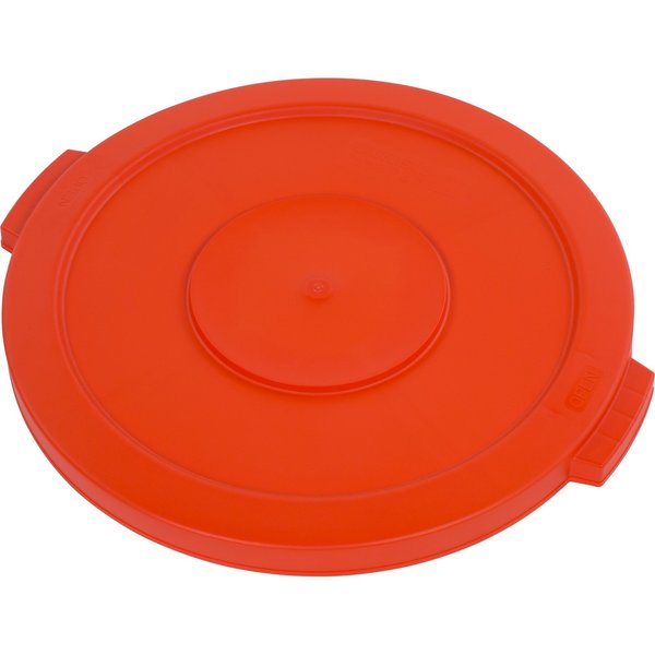 Trash Can Lid, 20 gal Bronco Rnd Lid Orng