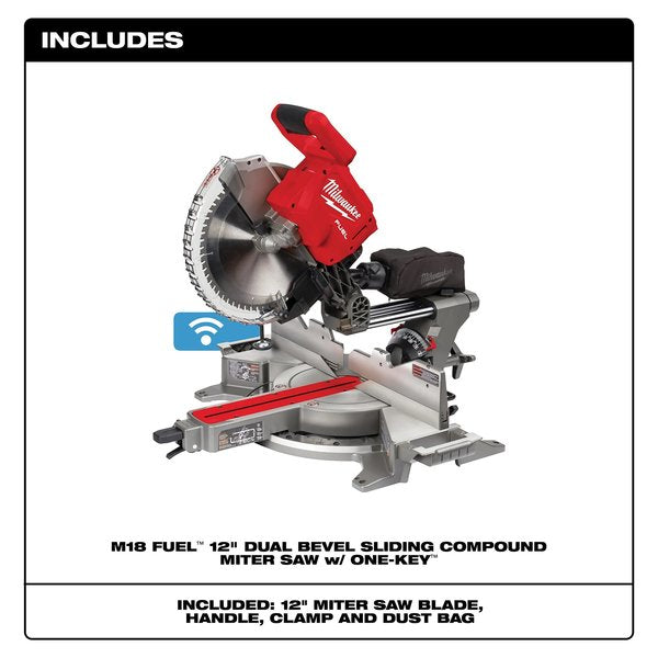 M18 FUEL 12â Dual Bevel Sliding Compound Miter Saw â Tool Only