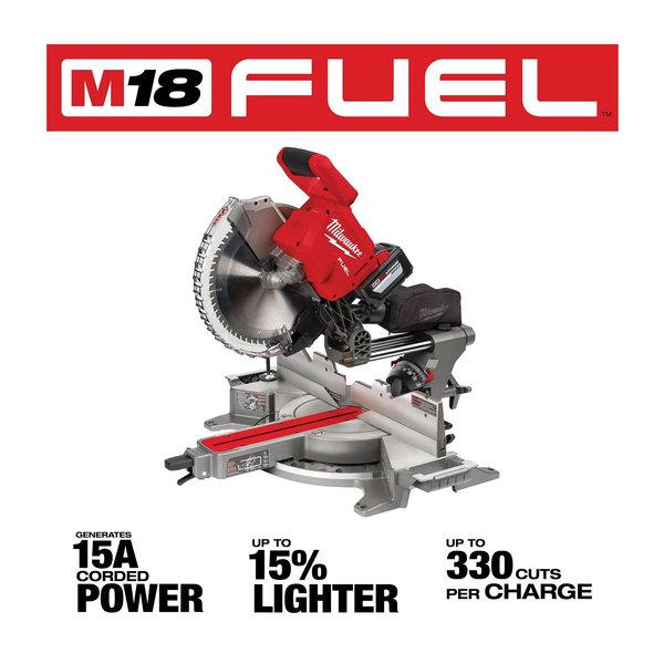M18 FUEL 12 in. Dual Bevel Sliding Compound Miter Saw Kit
