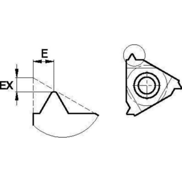 Threading Insert, 3IR, Triangle
