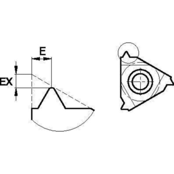 Threading Insert, 3IL, Triangle