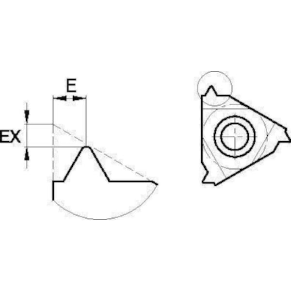 Threading Insert, 3IR, Triangle
