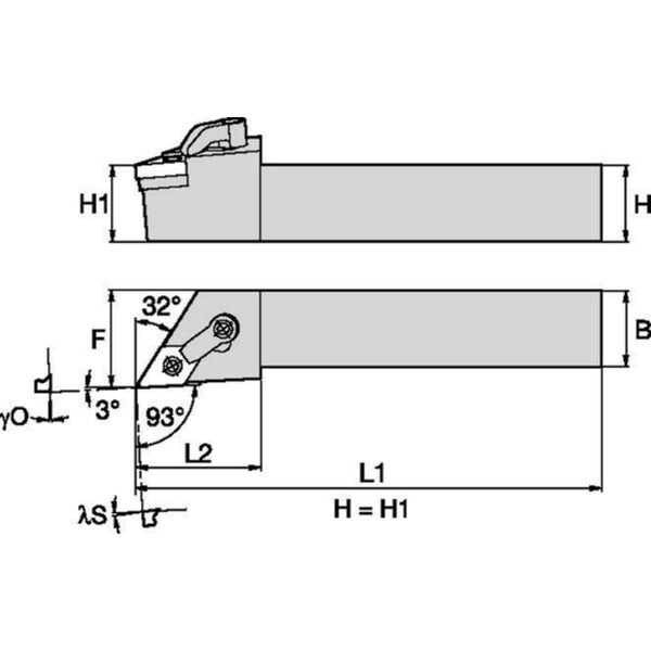 Indexable Toolholder, MDJN,