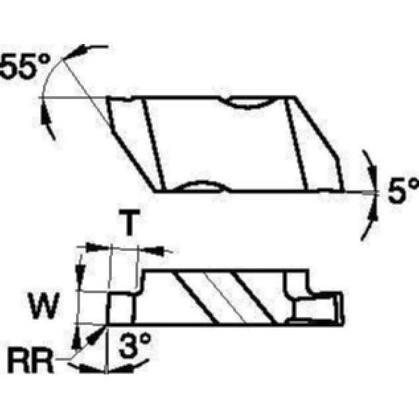 Grooving/Parting Insert, NGP, Carbide