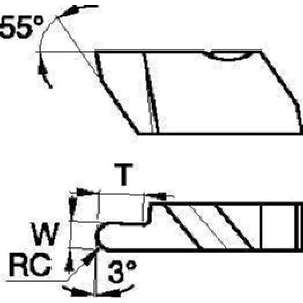 Grooving/Parting Insert, NRD, Carbide