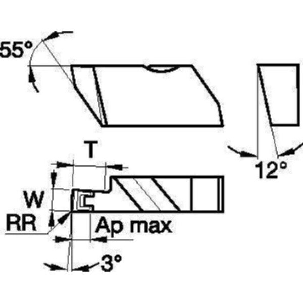 Grooving/Parting Insert, NFD-K, Carbide