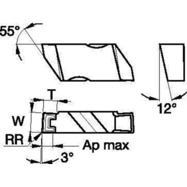 Grooving/Parting Insert, NF-K, Carbide
