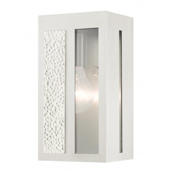 Brushed Nickel Outdoor ADA Wall Lantern,