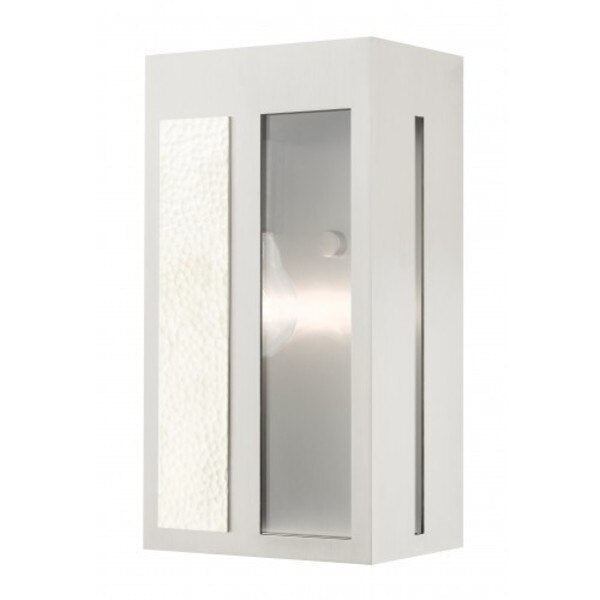 Brushed Nickel Outdoor ADA Wall Lantern,