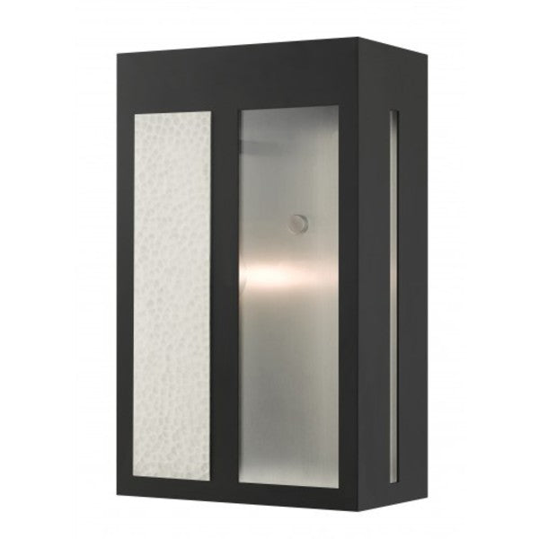 Black Outdoor Wall Lantern, 1 Light