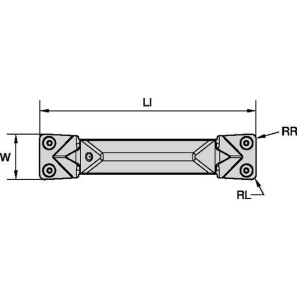 Grooving/Parting Insert, WMT-U-PH, Carbide