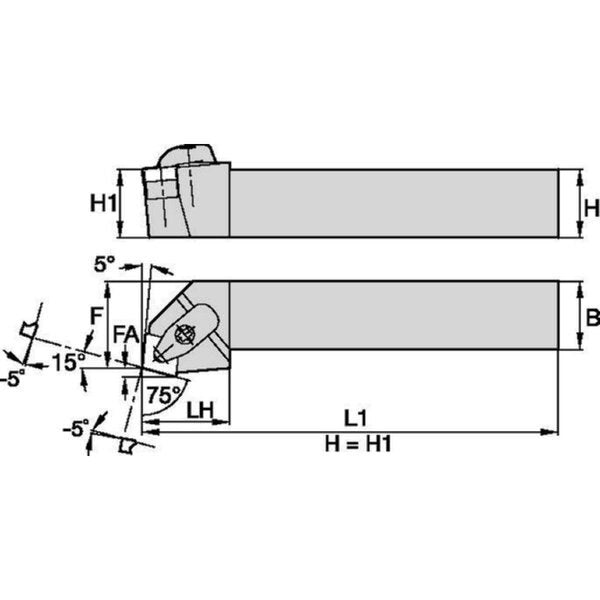 Indexable Toolholder, DCRN,