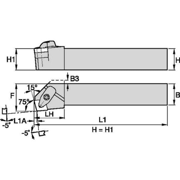 Toolholder, ISO, D-Style Clamping