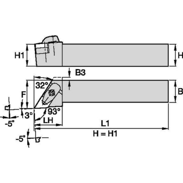 Indexable Toolholder, DDJN,