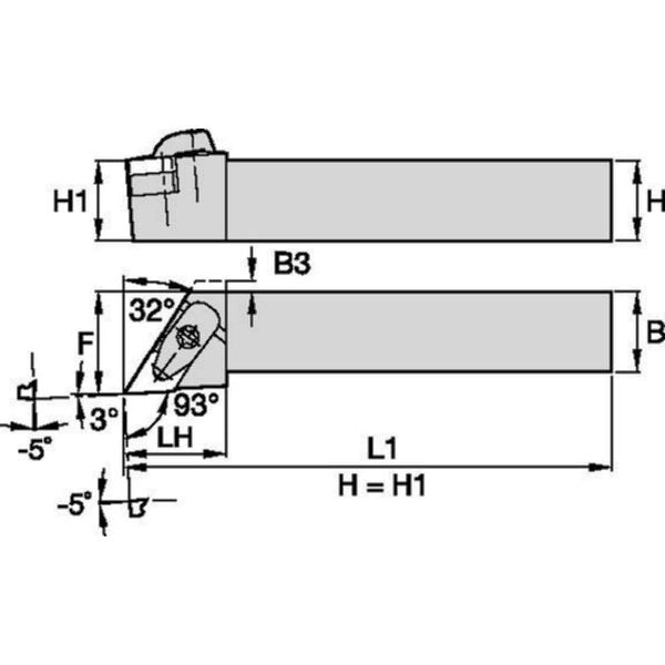 Indexable Toolholder, DDJN,
