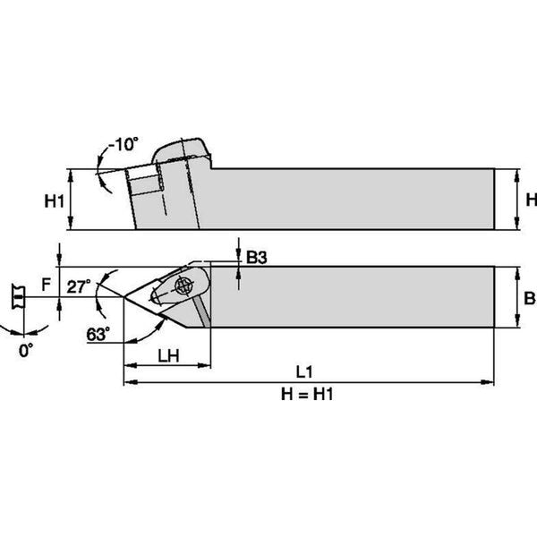 Indexable Toolholder, DDNN,