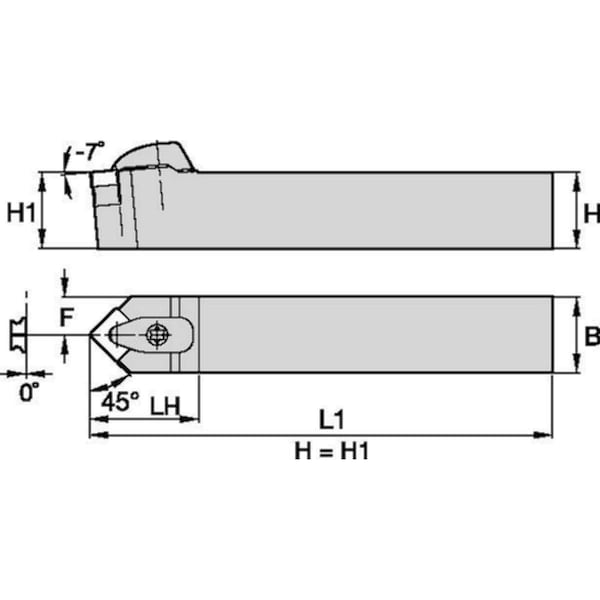 Indexable Toolholder, DSDN,
