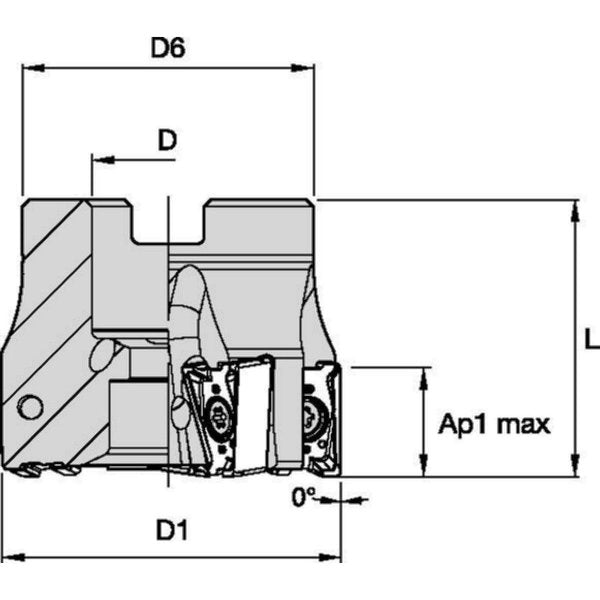 Indexable Face Mill, VSM490-15 Series, 1.5000