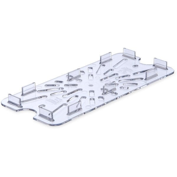 Drain Shelf, Food Pan PC, 1/3, Clr, PK6