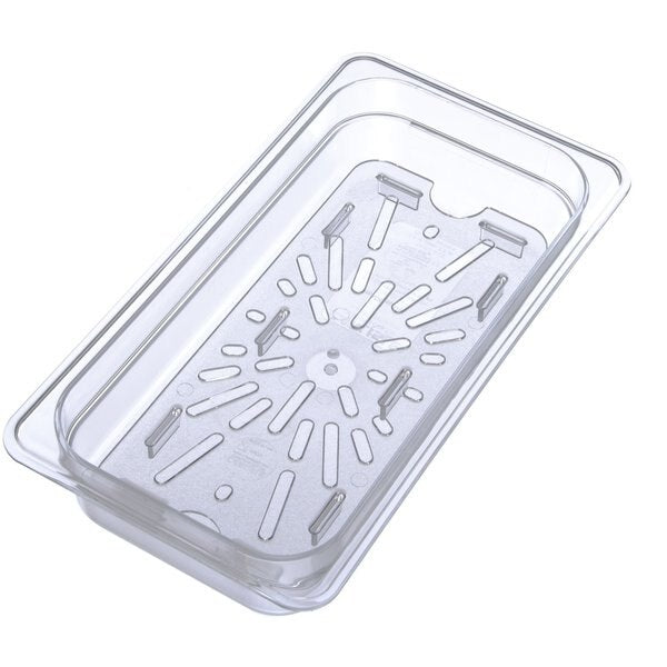 Drain Shelf, Food Pan PC, 1/3, Clr, PK6