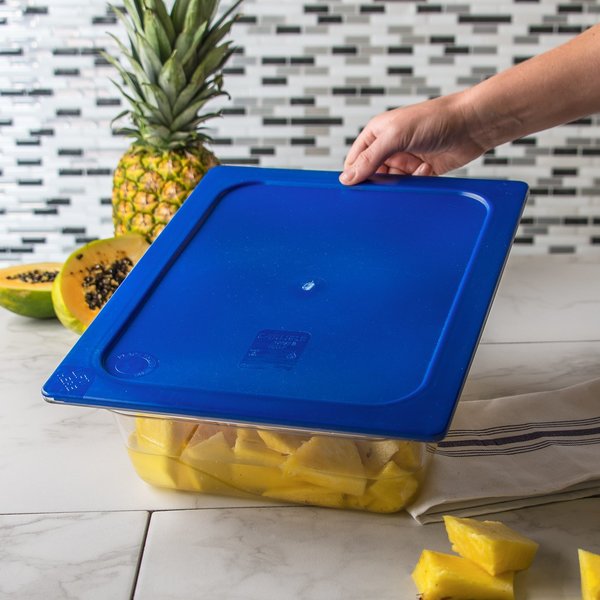 Half Food Pan Lid, Dark Blue, PK6