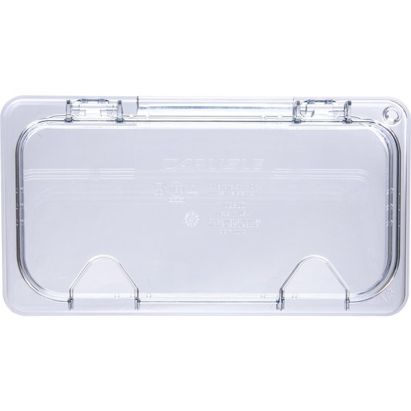 Hinged Univ Lid w/Hdl/2 Notch, 1/3, PK6