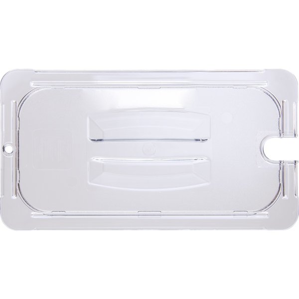 Univ Hndl Notchd Lid, 1/3 Food Pan, Cl, PK6