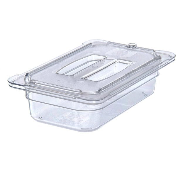 Univ Handld Lid, 1/4 Food Pan PC, Cl, PK6
