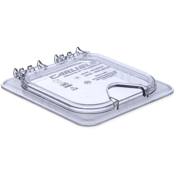 Hinged Univ Lid w/Hndl/Notch, 1/6 Sz, PK6