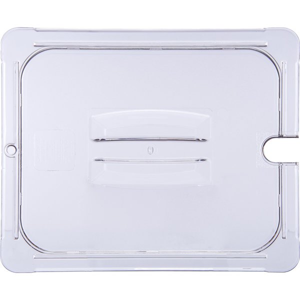 Univ Hndl Notchd Lid, 1/2 Food Pan, Cl, PK6