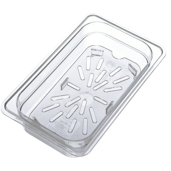 Drain Grate, Food Pan PC, 1/4, Clr, PK6