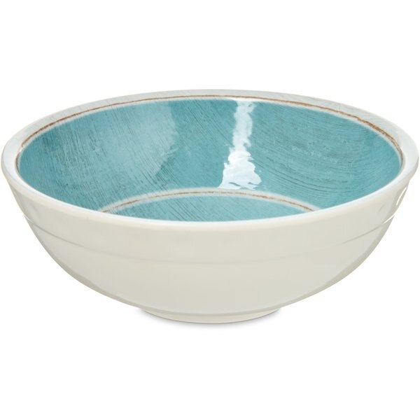 Melamine Small Bowl, 17 oz., Aqua, PK12