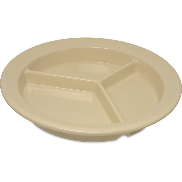 Melamine 3-Compt Deep Plate, 9