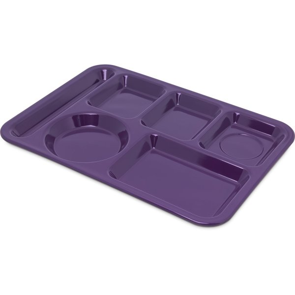Lt Hand Hvy Wt, 6-Comp Tray, Prpl, PK12
