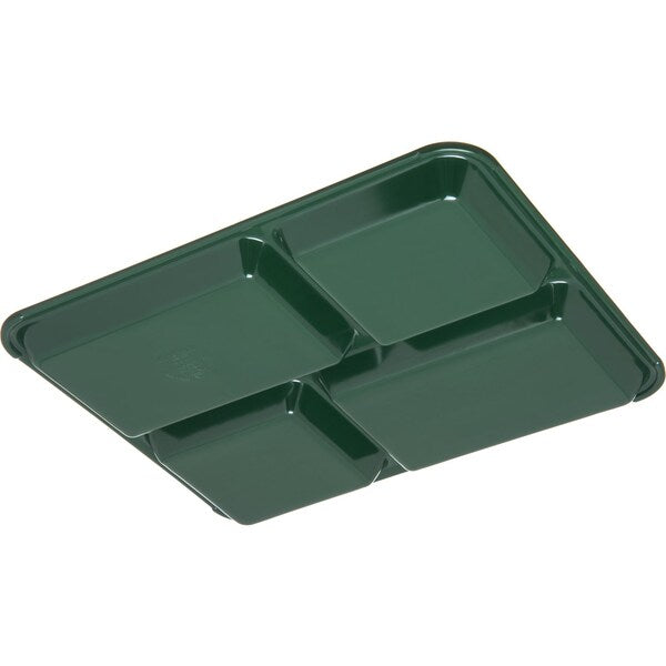 Tray, 4-Compartment, Forest Green, PK12