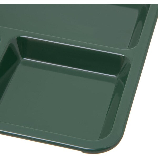 Tray, 4-Compartment, Forest Green, PK12