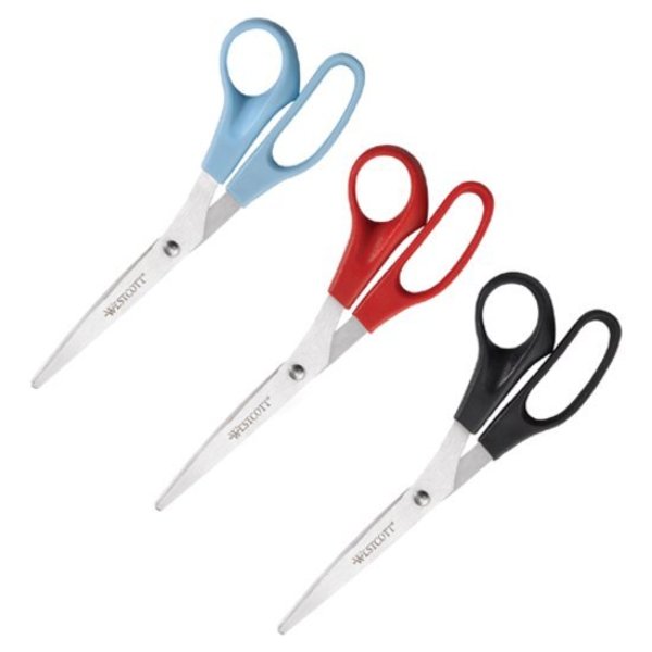 Multipurpose, Scissors, 8 In. L, PK3