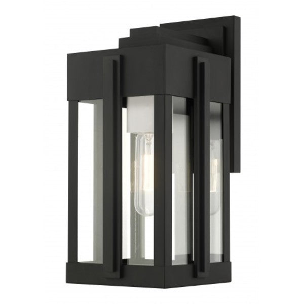 Black Outdoor Wall Lantern, 1 Light
