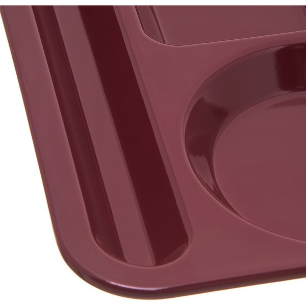 Lt Hand Hvy Wt, 6-Comp Tray, Cranbery, PK12