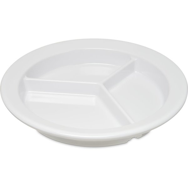 Melamine 3-Compt Deep Plate, 9
