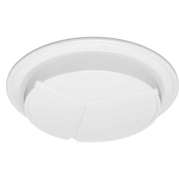Melamine 3-Compt Deep Plate, 9