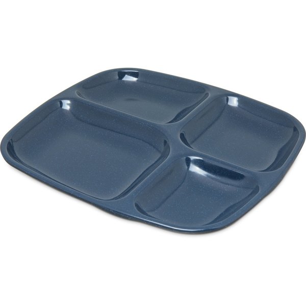 Server Tray, 4-Comp, Blue, PK36