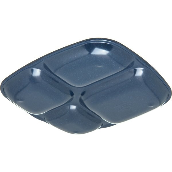 Server Tray, 4-Comp, Blue, PK36