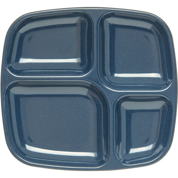 Server Tray, 4-Comp, Blue, PK36