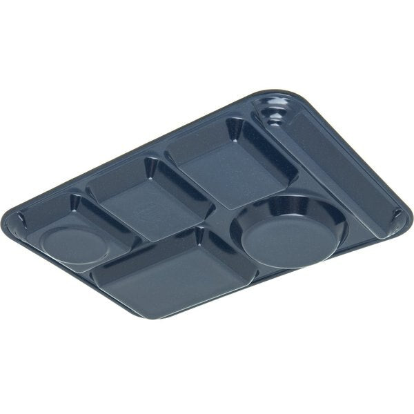 Lt Hand Hvy Wt, 6-Comp Tray, Blue, PK12