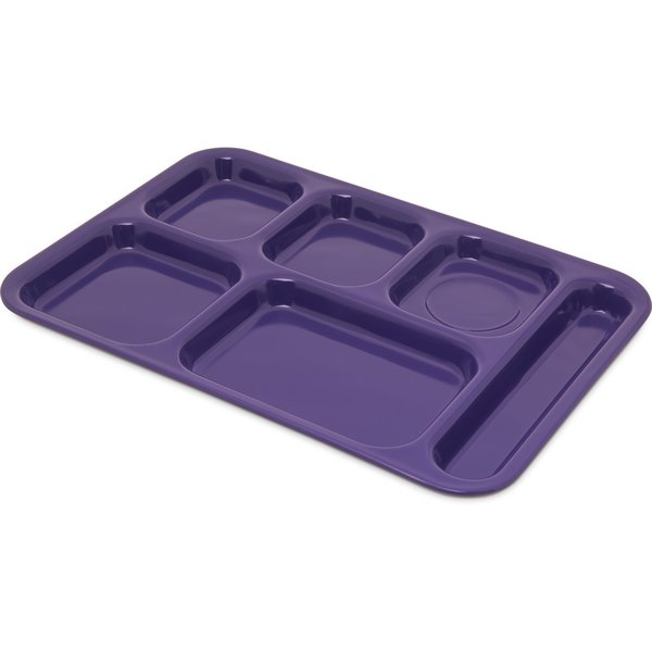 Right Hand 6 Comp Tray, Purple, PK12