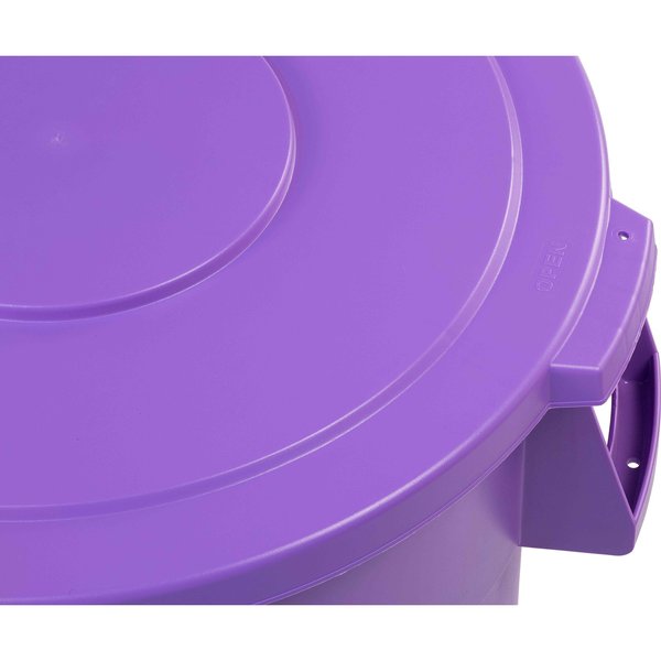 44 Gal Trash Can Lid, Purple