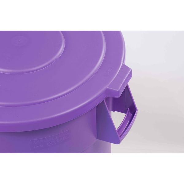 55 Gal Trash Can Lid, Purple