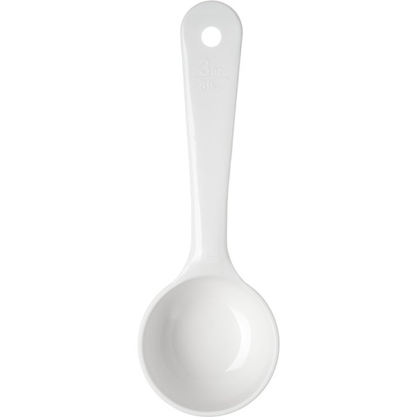 Solid Short Handle, 3 oz., Wht, PK12